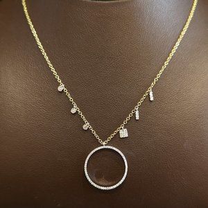 Diamond and 14K Yellow & White Gold Necklace